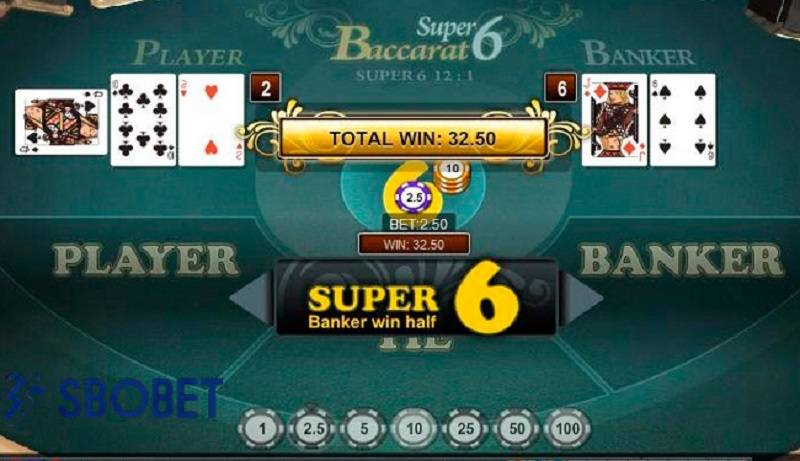 Super Six Baccarat là phiên bản Baccarat mới lạ.