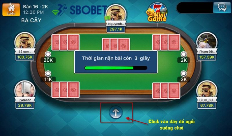 Nếu lần đầu tiên đánh cách chơi 3 cây luôn thắng, bạn nên chọn chế độ chơi thử trước