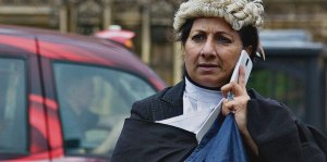 British lawyers in wigs